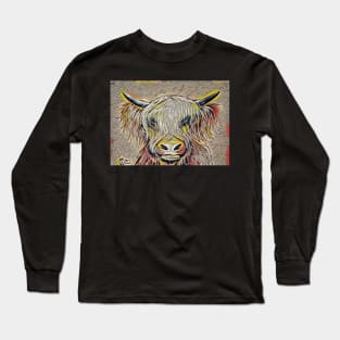 Highland Cow Bad Hair Day Long Sleeve T-Shirt